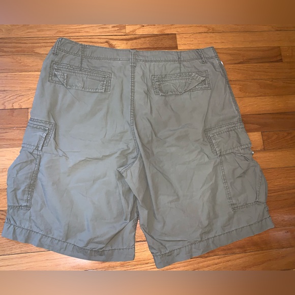 Polo Ralph Lauren Cargo Shorts Utility Green Embroidered American Flag Mens 40 - Picture 4 of 4